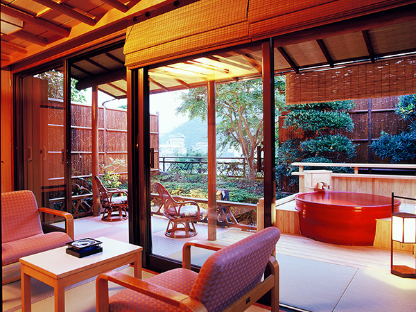 人気の露天風呂付客室